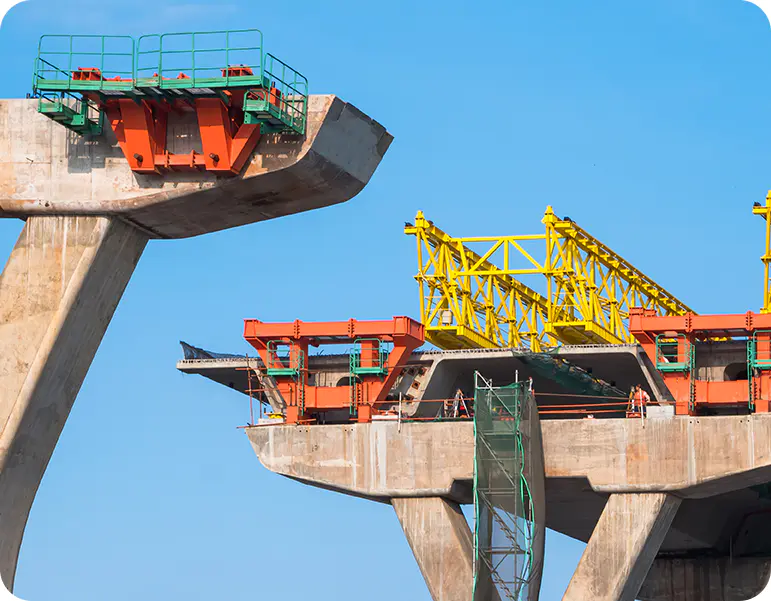 Encofrado de ingeniería de puentes