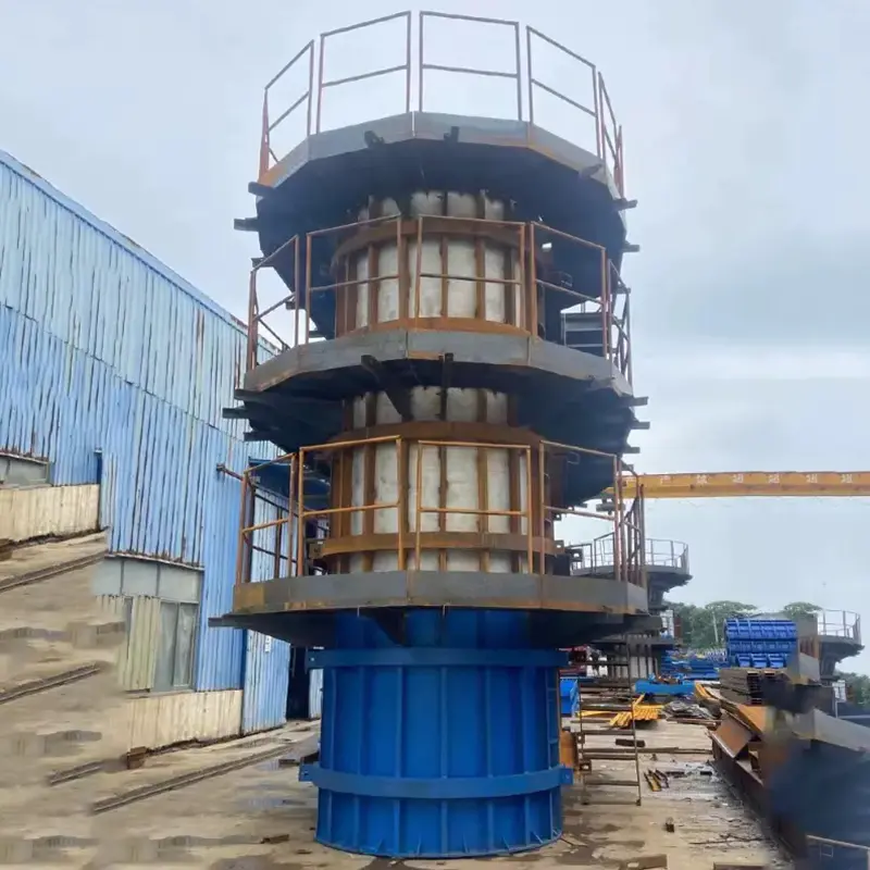 Encofrado de columna de muelle