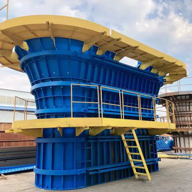 Encofrado de columna de muelle